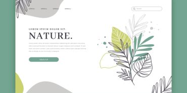 landing page theme nature